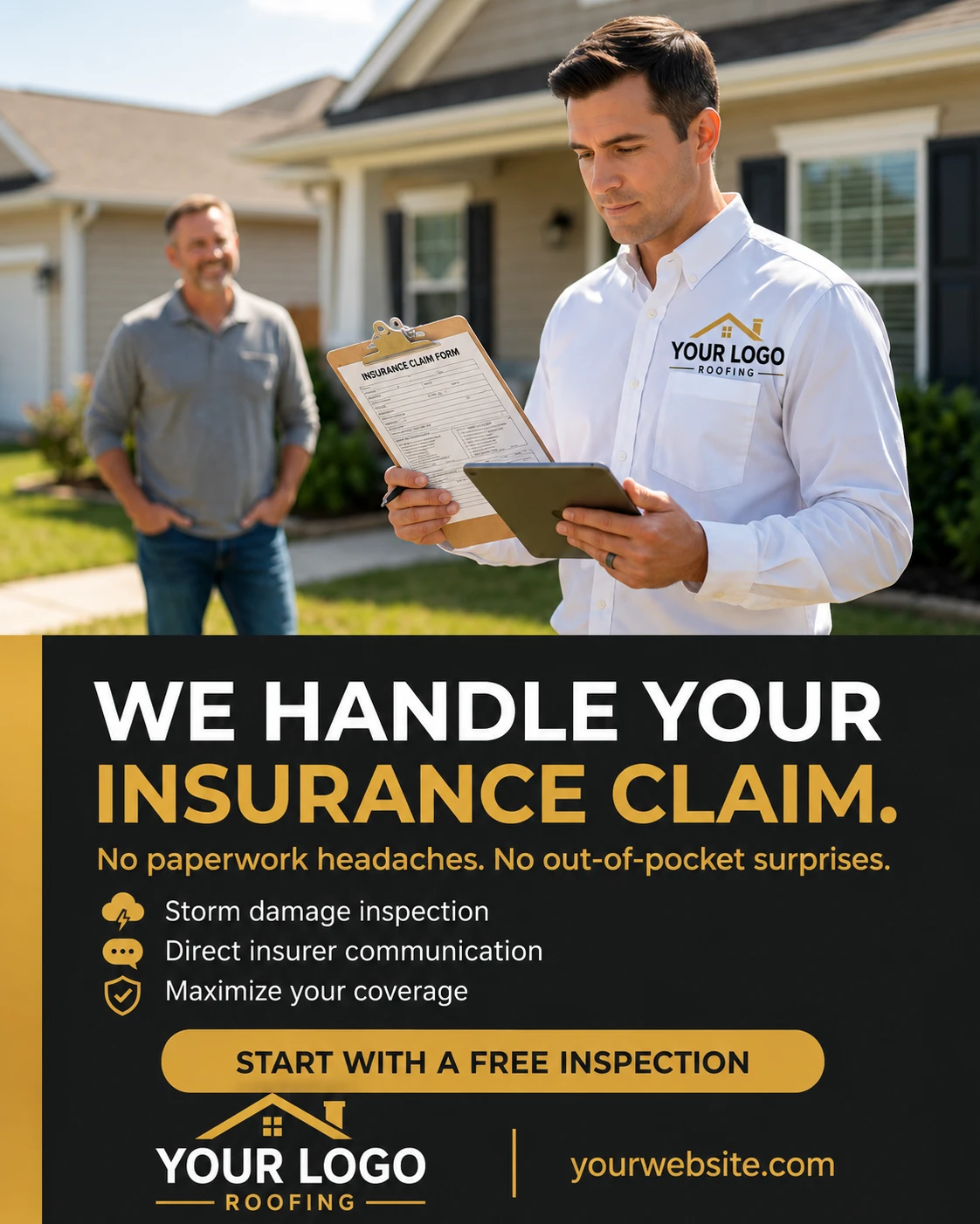 Concept ad — We Handle Your Insurance Claim